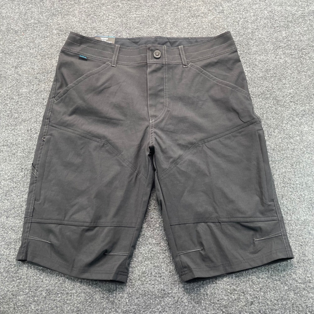 KUHL Renegade Shorts Men's 32 Gray 12 Inch Inseam Cargo Hiking